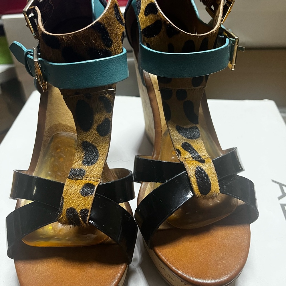 Aldo BAJA- Multicolor Wedge Sandals - Picture 2 of 6